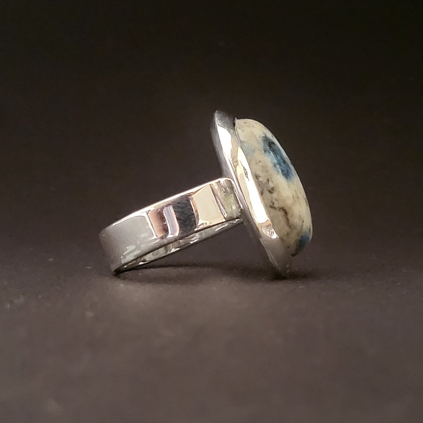 "Snowy Peaks" Silver Ring with K2