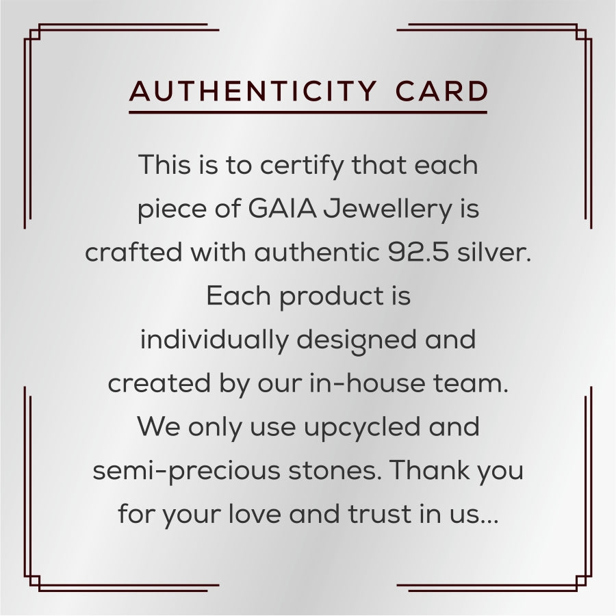 "Abstract Garnet" Silver Pendant with Garnet