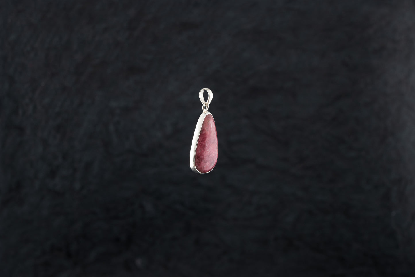 "Rosy Marvel" Silver Pendant with Rhodochrosite