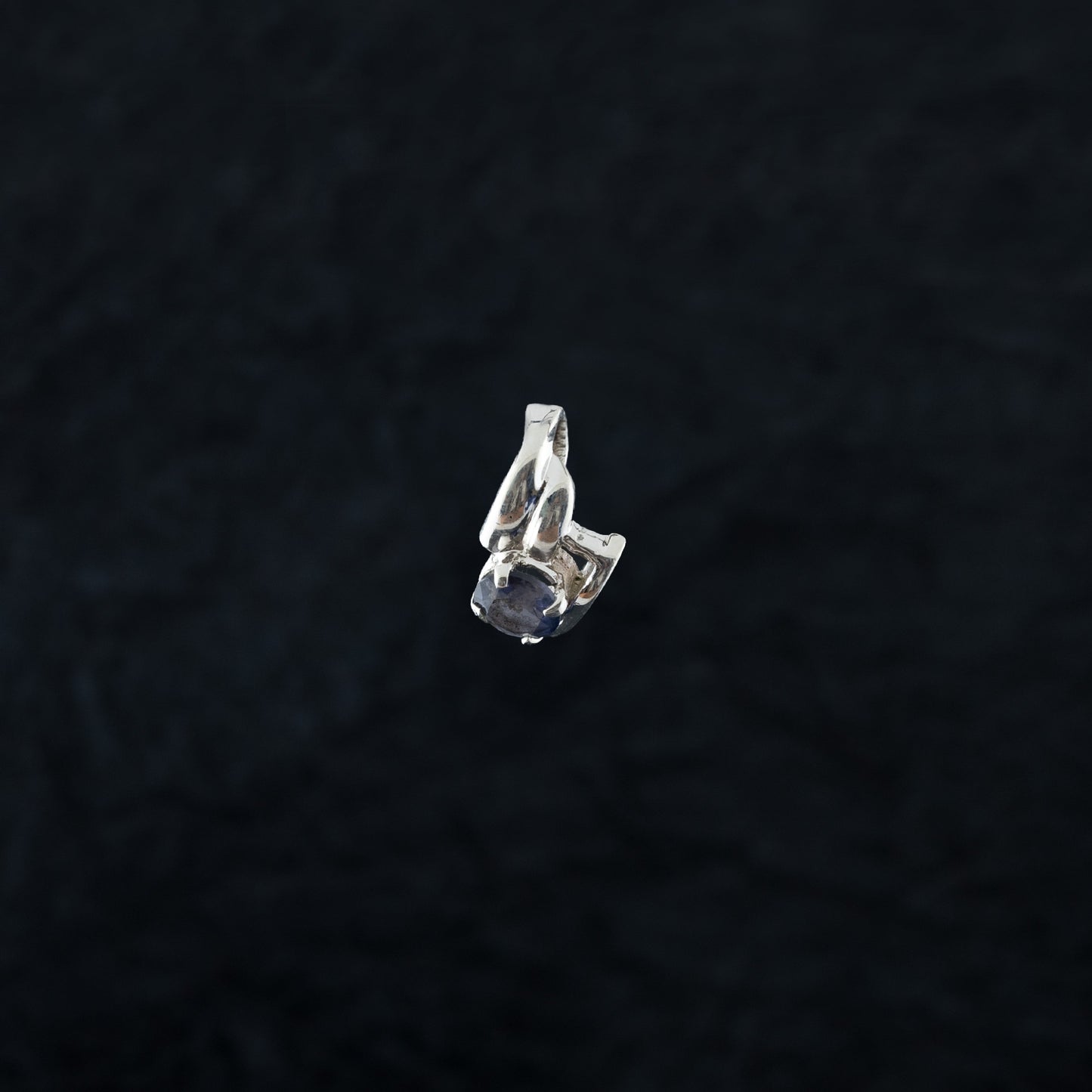 "Lustrous Lolite" Silver Pendant with Lolite Crystal