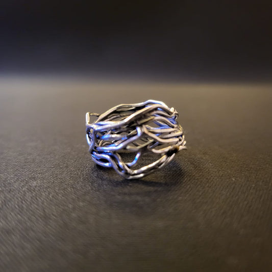 "Twisted Vines" Silver ring