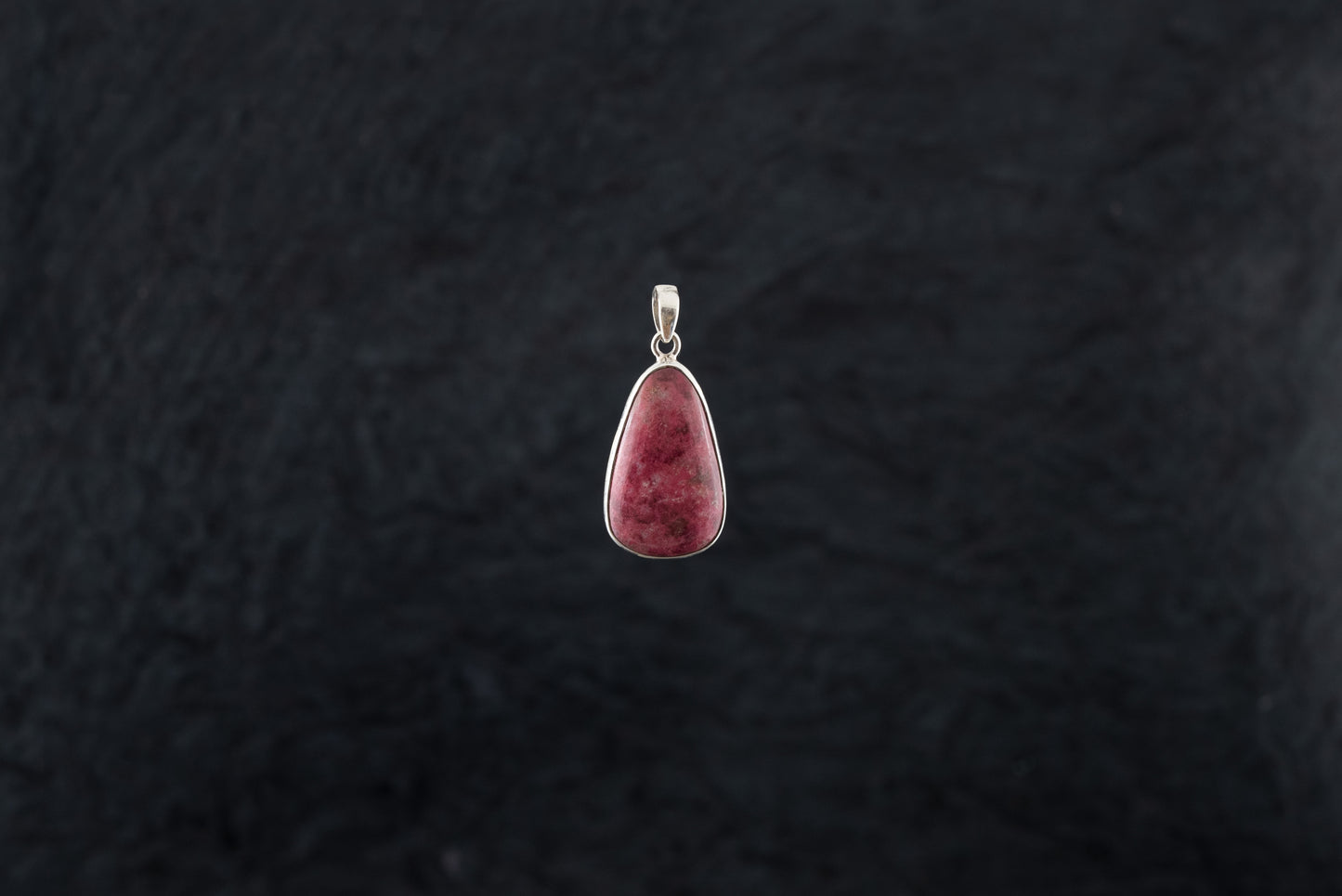 "Rosy Marvel" Silver Pendant with Rhodochrosite