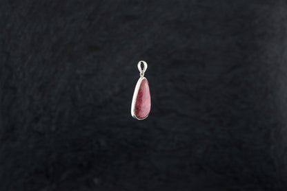 "Rosy Marvel" Silver Pendant with Rhodochrosite