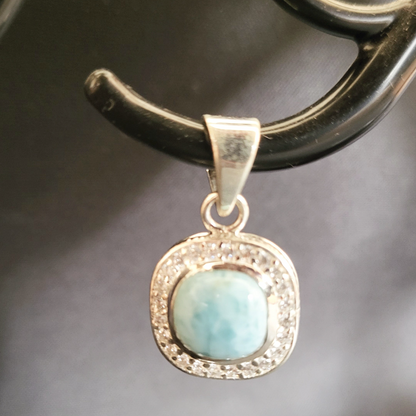 "Royal Essence Pendant" Pendant with Larimar